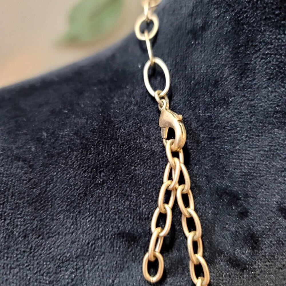 Womens Multicolor Multiple Beaded Link Chain Neck… - image 6